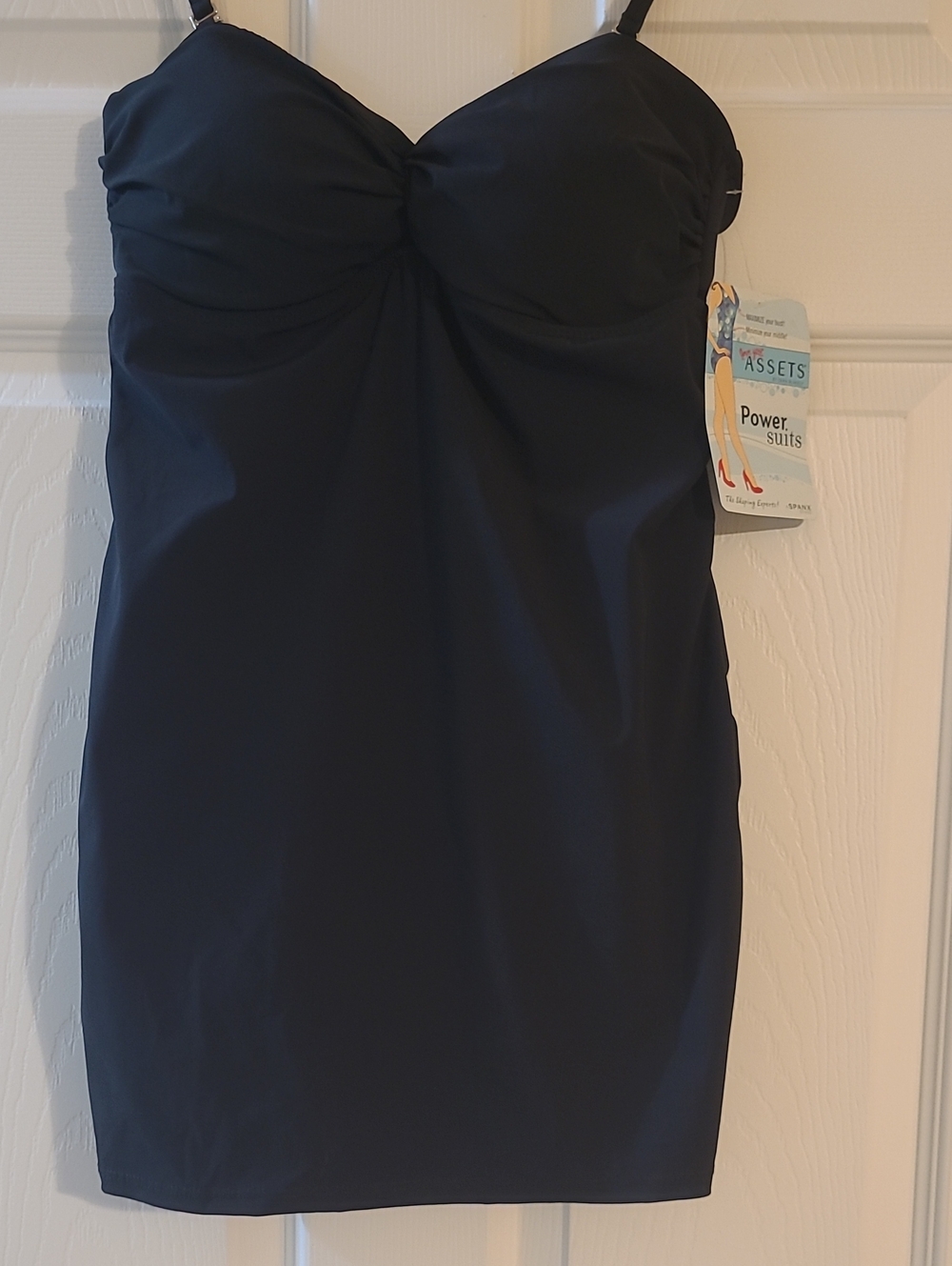 SPANX Black Strapless Swim Dress